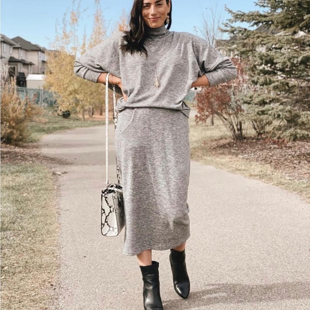 NWT Smash+Tess The Chelsea Skirt in Fog Grey